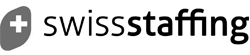 Swiss Staffing Logo schwarz und weiß